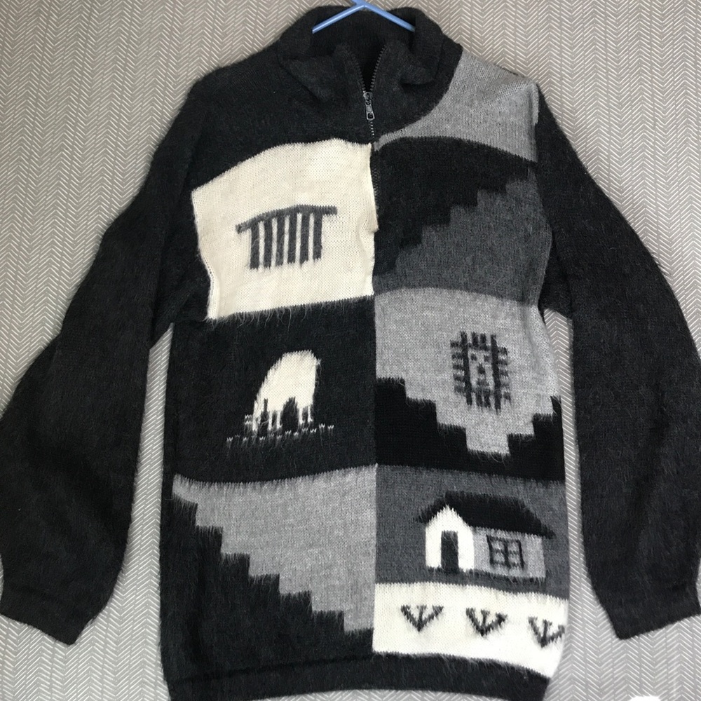 Alpaca quarter zip sweatshirt